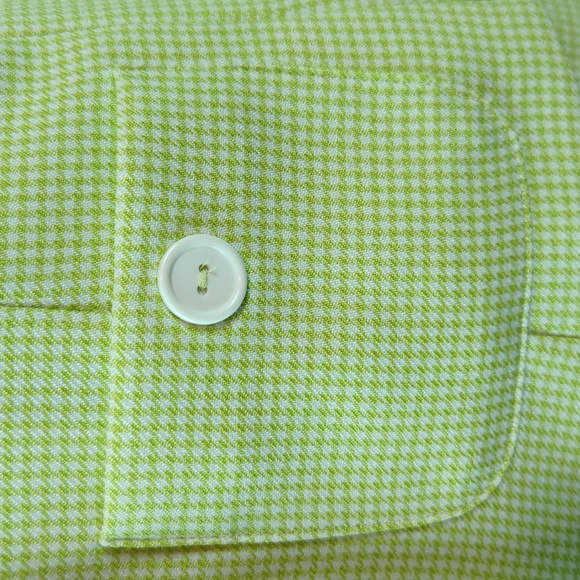 Habits Women's 2 Piece Suit Jacket / Blazer and Skirt Lime White Suit Set sz 10 - Picture 4 of 8